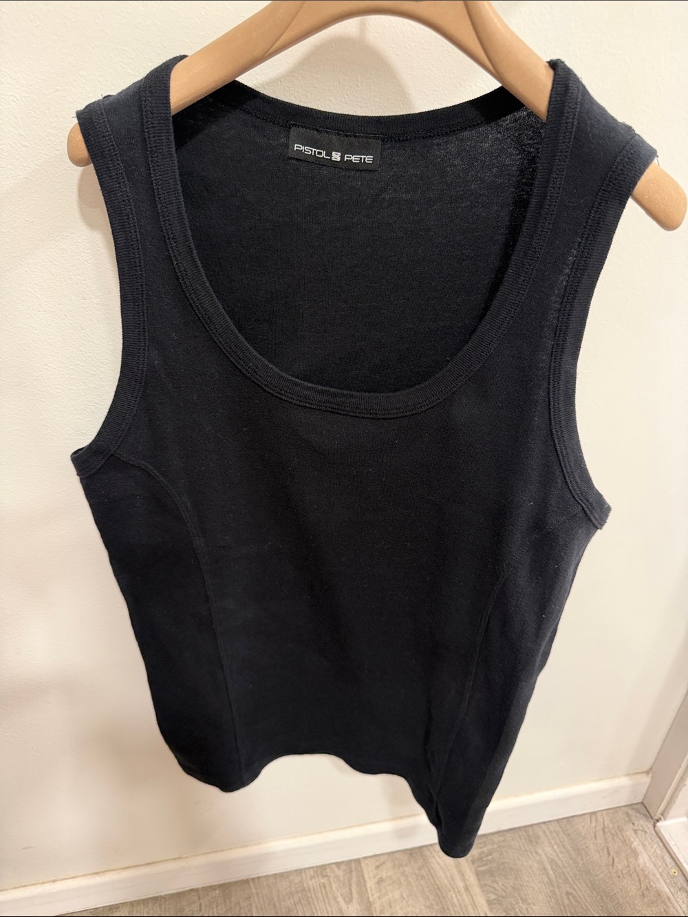 Pistols & Pete Men's Black Ribbed Tank Top